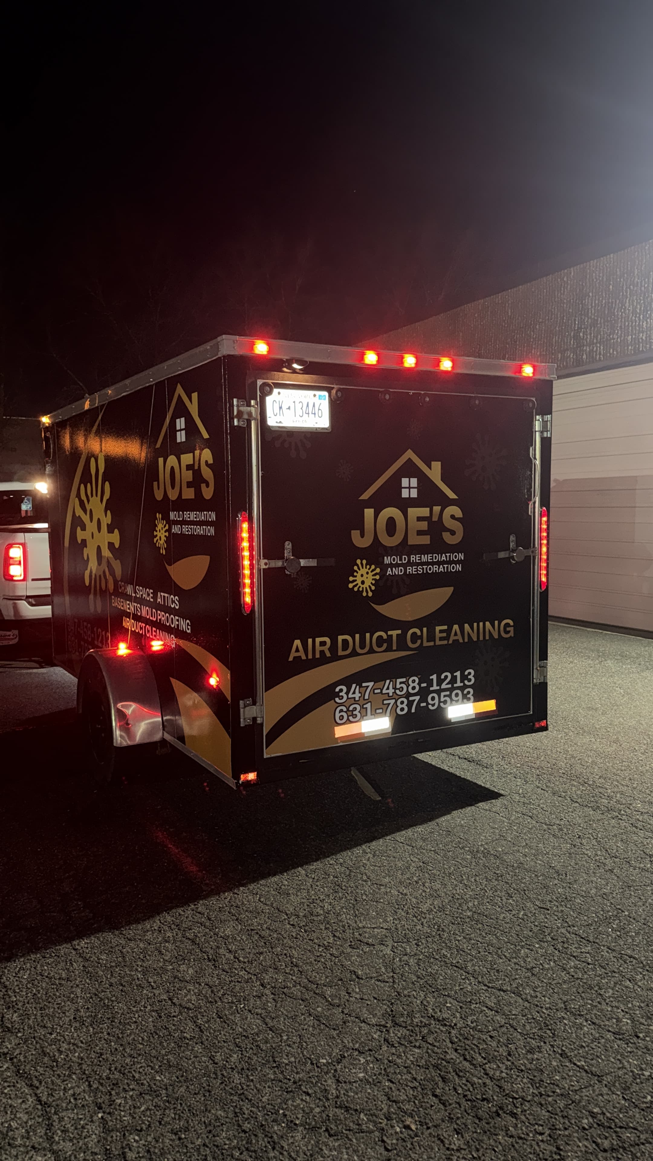 Completed mold remediation — clean attic after treatment, Suffolk County NY